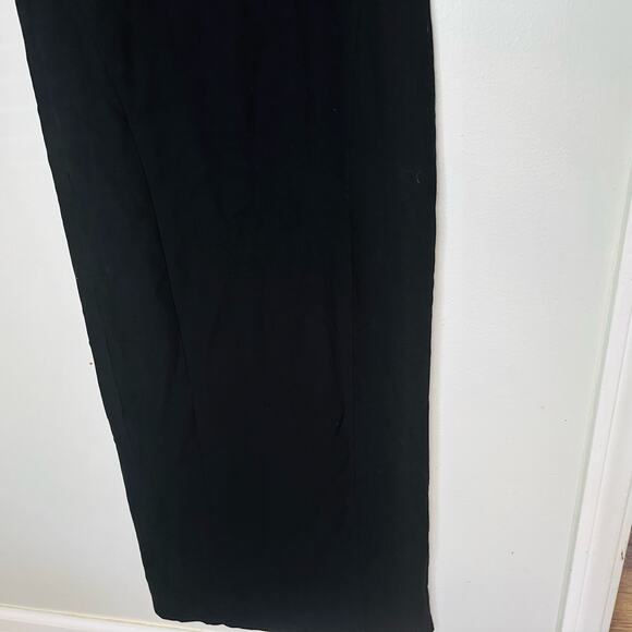 Elizabeth and James Women's Black Elana Square Neckline Zip Up Gown Size 2 - Picture 11 of 12
